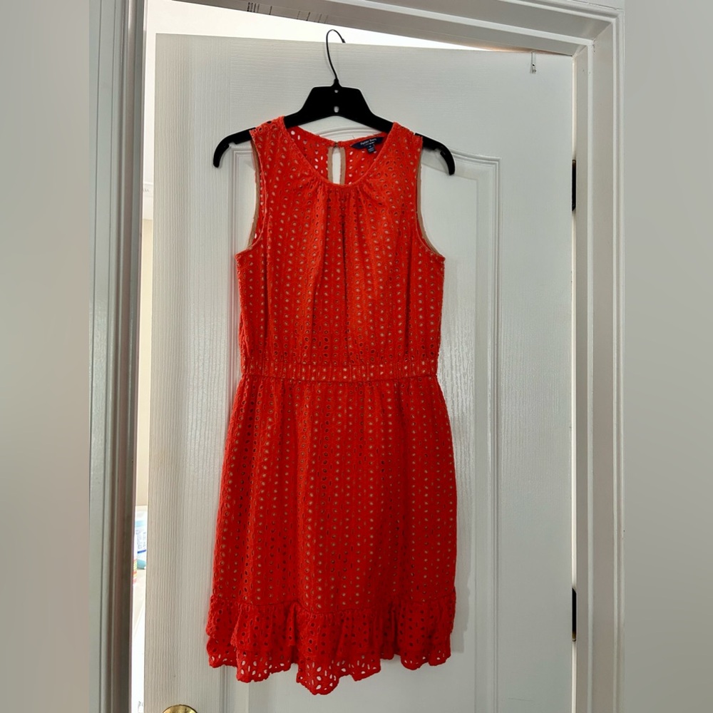 Size 4 Pink/Peach Eyelet Dress